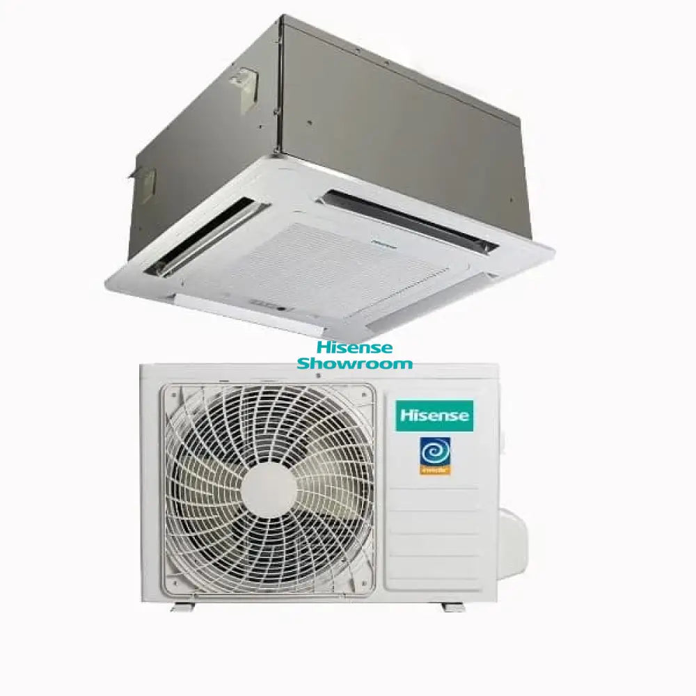 HISENSE LIGHT COMMERCIAL AC MULTI SPLIT CASSETTE INDOOR INVERTER TYPE 18000 BTU (OUTDOOR UNIT:AMW  + PANEL: PE-QEA/LD ) ACT-18UR4RCC8