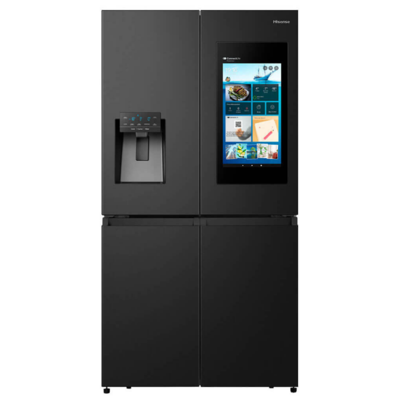 HISENSE 541L CAPACITY SIDE BY SIDE FRIDGE- INOX- EURO E