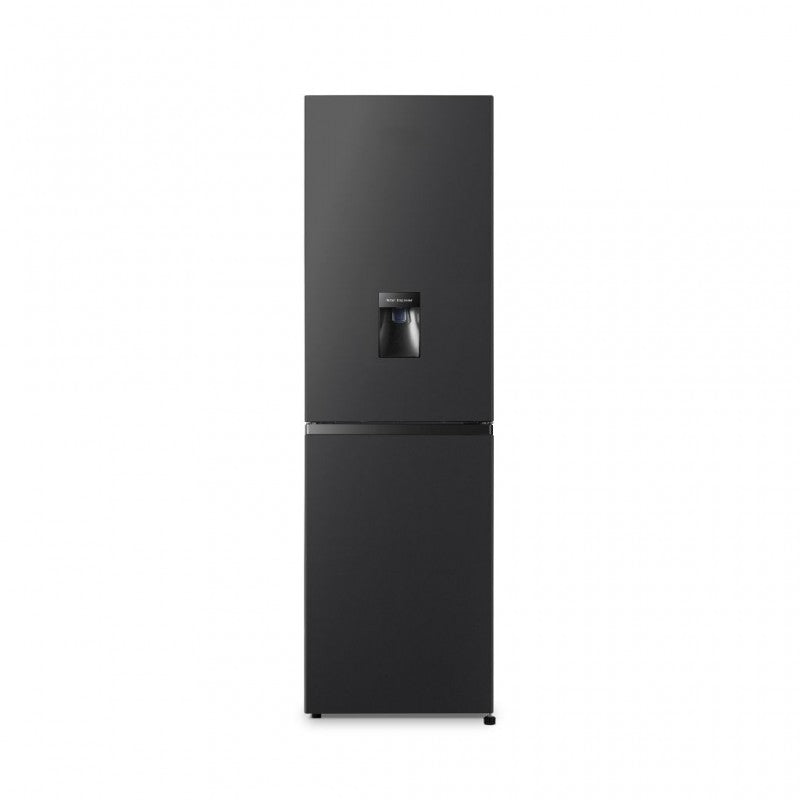 HISENSE BOTTOM FREEZER WITH BLACK COLOUR AND DISPENSER - FROST FREE RB252N3ABE