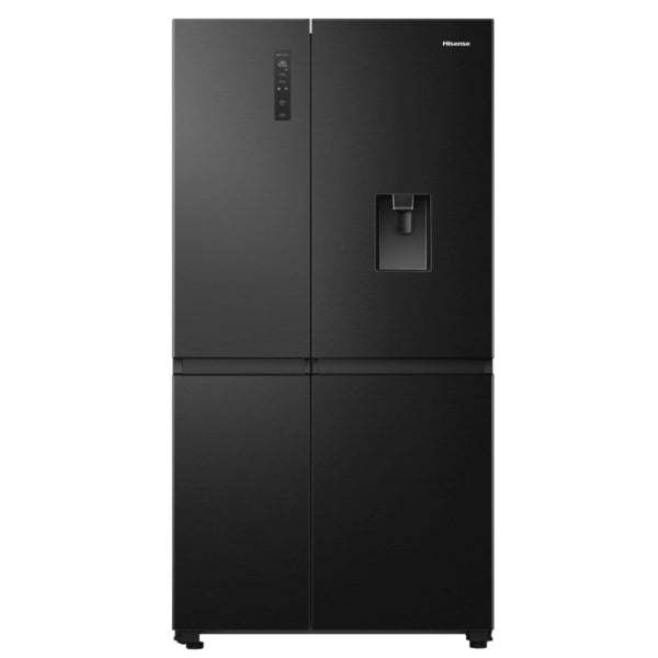 HISENSE 649L CAPACITY SIDE BY SIDE FRIDGE- BLACK STAINLESS STEEL- EURO F