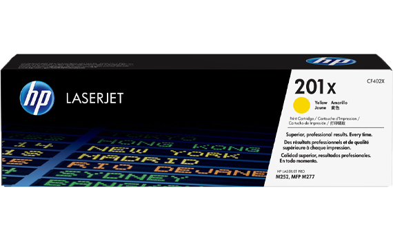HP 201X High Yield Yellow Original LaserJet Toner Cartridge