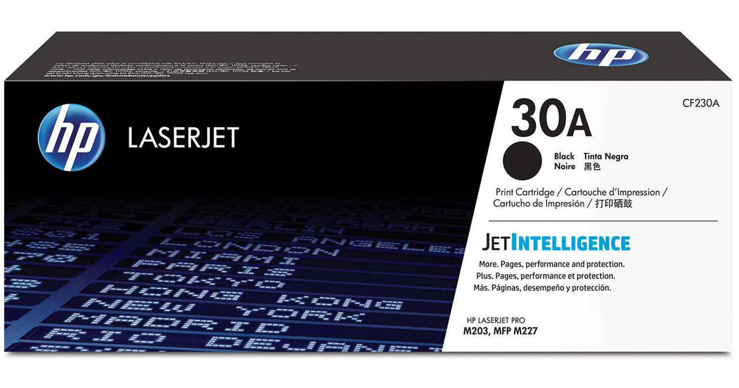 HP 30A Black Original LaserJet Toner Cartridge (CF230A)