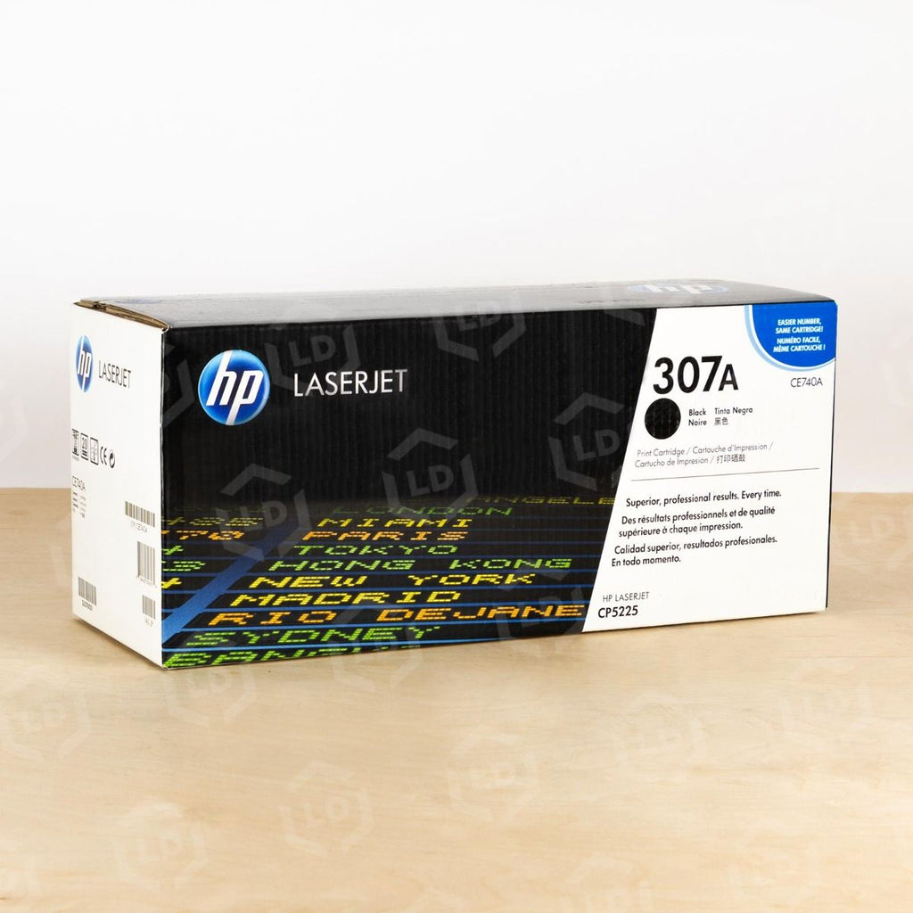 HP 307A Black Original LaserJet Toner Cartridge CE740A