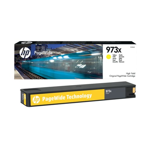 HP 973X High Yield Yellow Original PageWide Cartridge