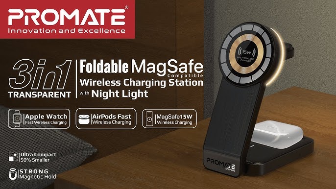 Promate Car/Home Charger TRANSFOLD PRO-CH-TRANSFOLD