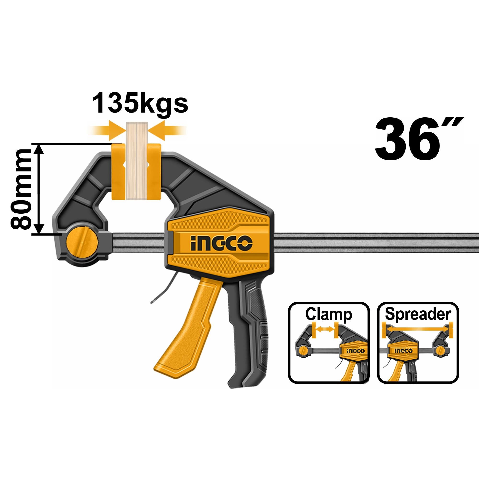 INGCO QUICK BAR LAMP MAX 135KG  900 MM