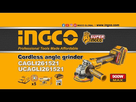 INGCO CORDLESS ANGLE GRINDER