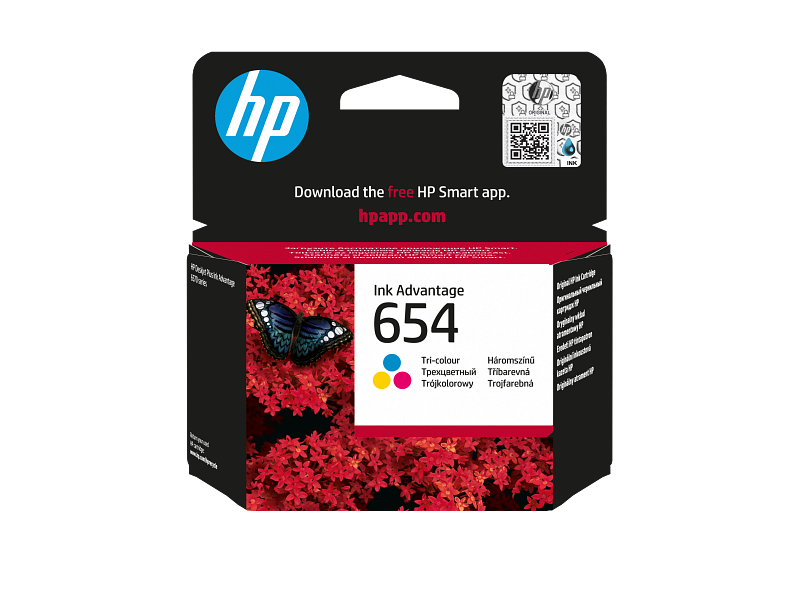 HP 654 Tri-color Original Ink Advantage Cartridge 7FP38UE
