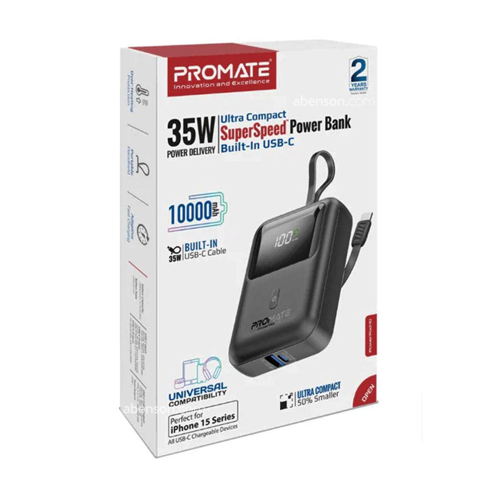 Promate Mobile Charger POWERPOD-10 BLACK PRO-CH-POWERPOD-10.BLACK