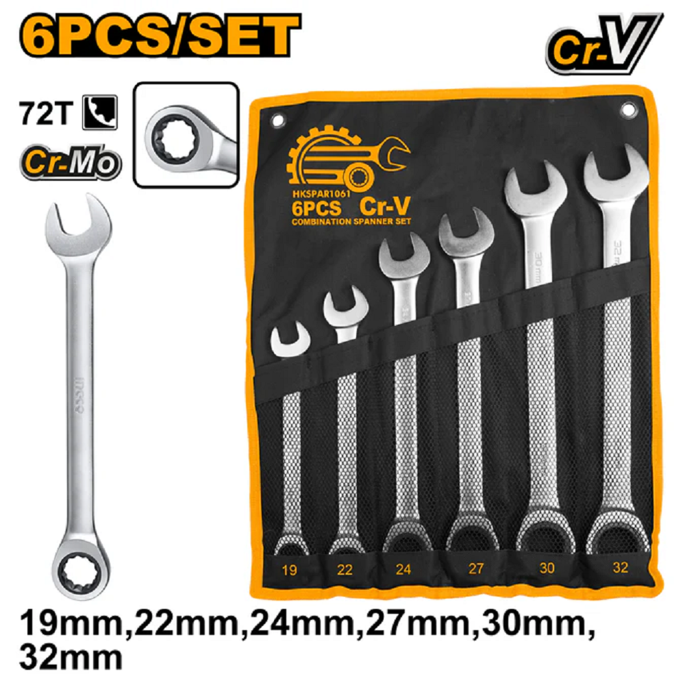 INGCO RATCHET SPANNER SET OF 14 PCS HKSPAR1061