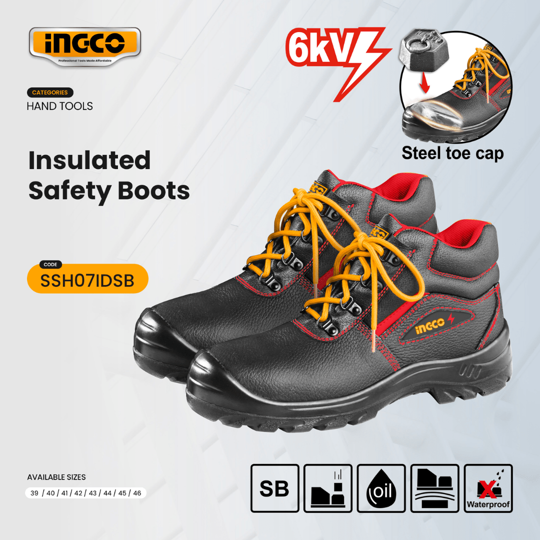 INGCO INSULATED SAFETY BOOTS - SIZE 40 SSH07IDSB.40