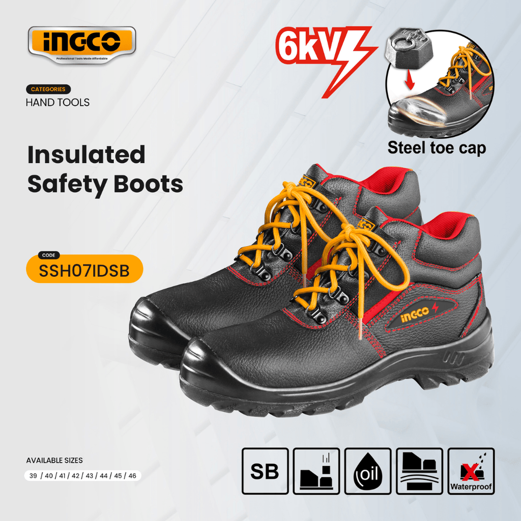 INGCO INSULATED SAFETY BOOTS - SIZE 42 SSH07IDSB.42