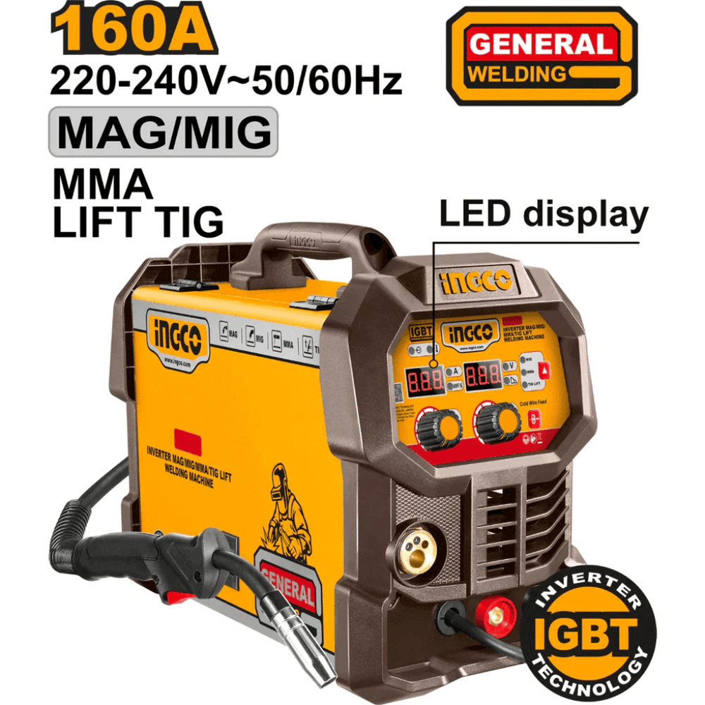 INGCO INVERTER MAG/MIG/MMA/TIG LIFT WELDING MACHINE ING-MGT16058