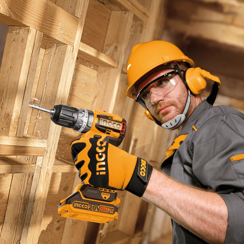 INGCO IMPACT DRILL BRUSHLESS CORDLESS 2 BAT 2.0 AMP + CHARGER 66 NM