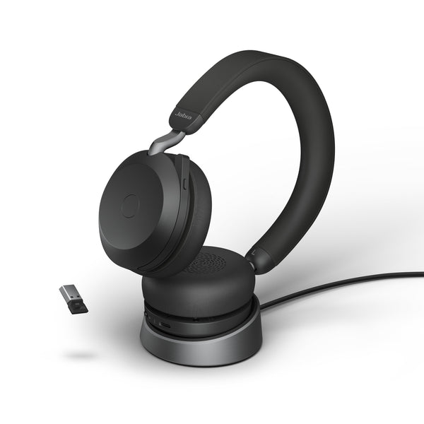 JABRA EVOLVE2 75 DESKSTAND, USB-C, BLACK 14207-77