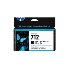 HP 712 38-ml Black DesignJet Ink Cartridge
