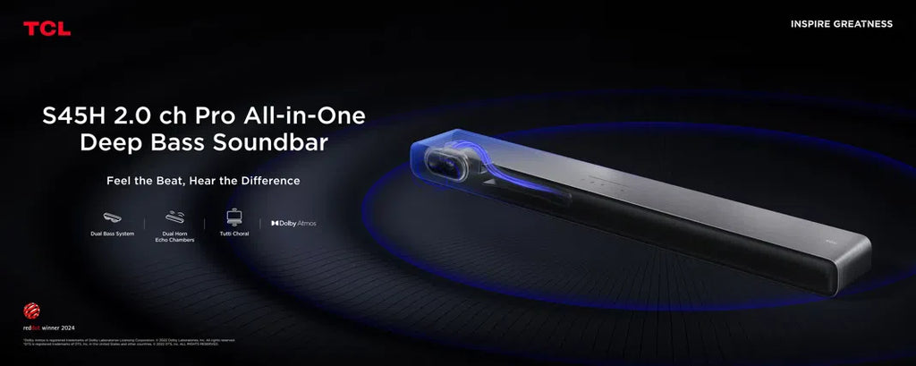 TCL 2.0 CHANNEL SOUNDBAR SYSTEM S45H