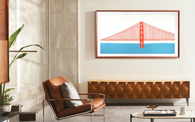 SAMSUNG TELEVISION FRAME 65" TEAK VG-SCFA65TKBRU