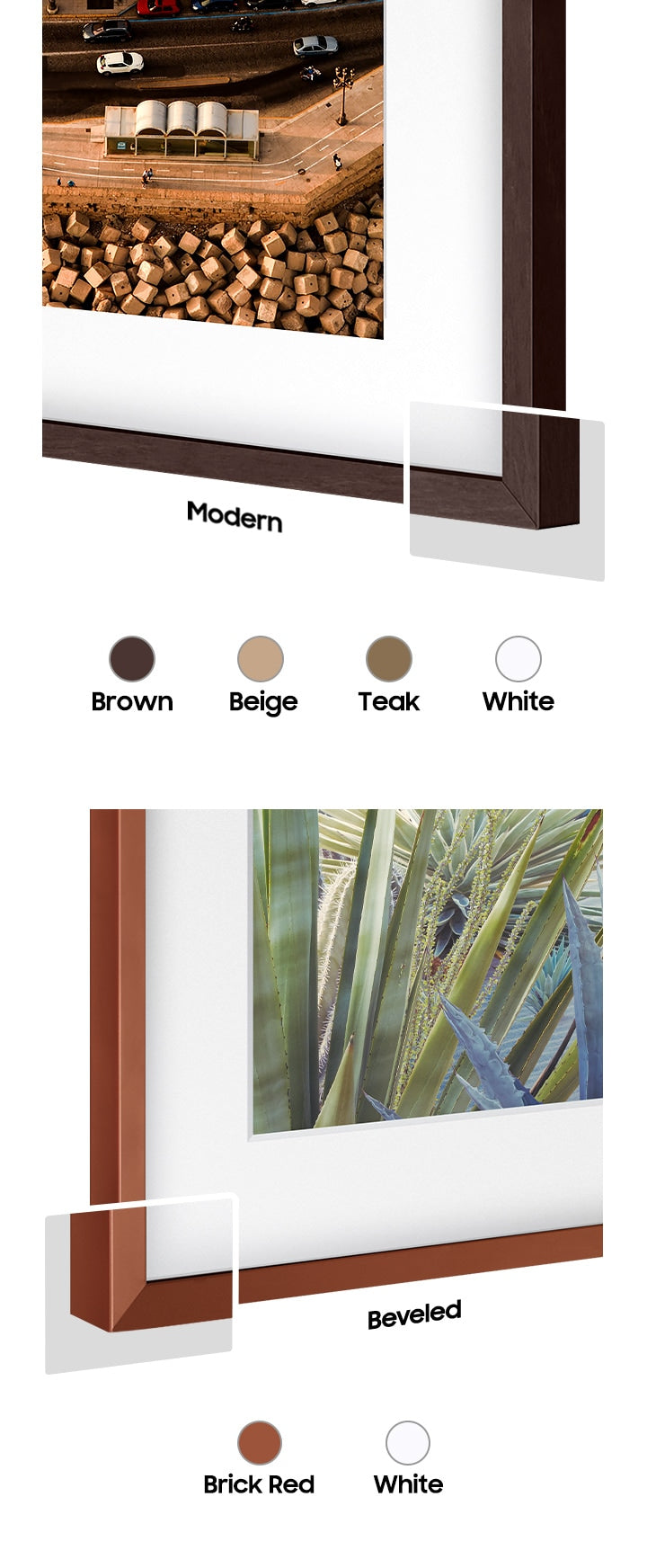 SAMSUNG TELEVISION FRAME 65" TEAK VG-SCFA65TKBRU