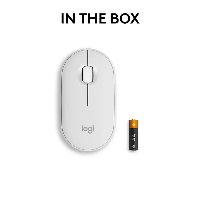 Logitech M350S Pebble 2 Bluetooth Mouse - Tonal White - DONGLELESS