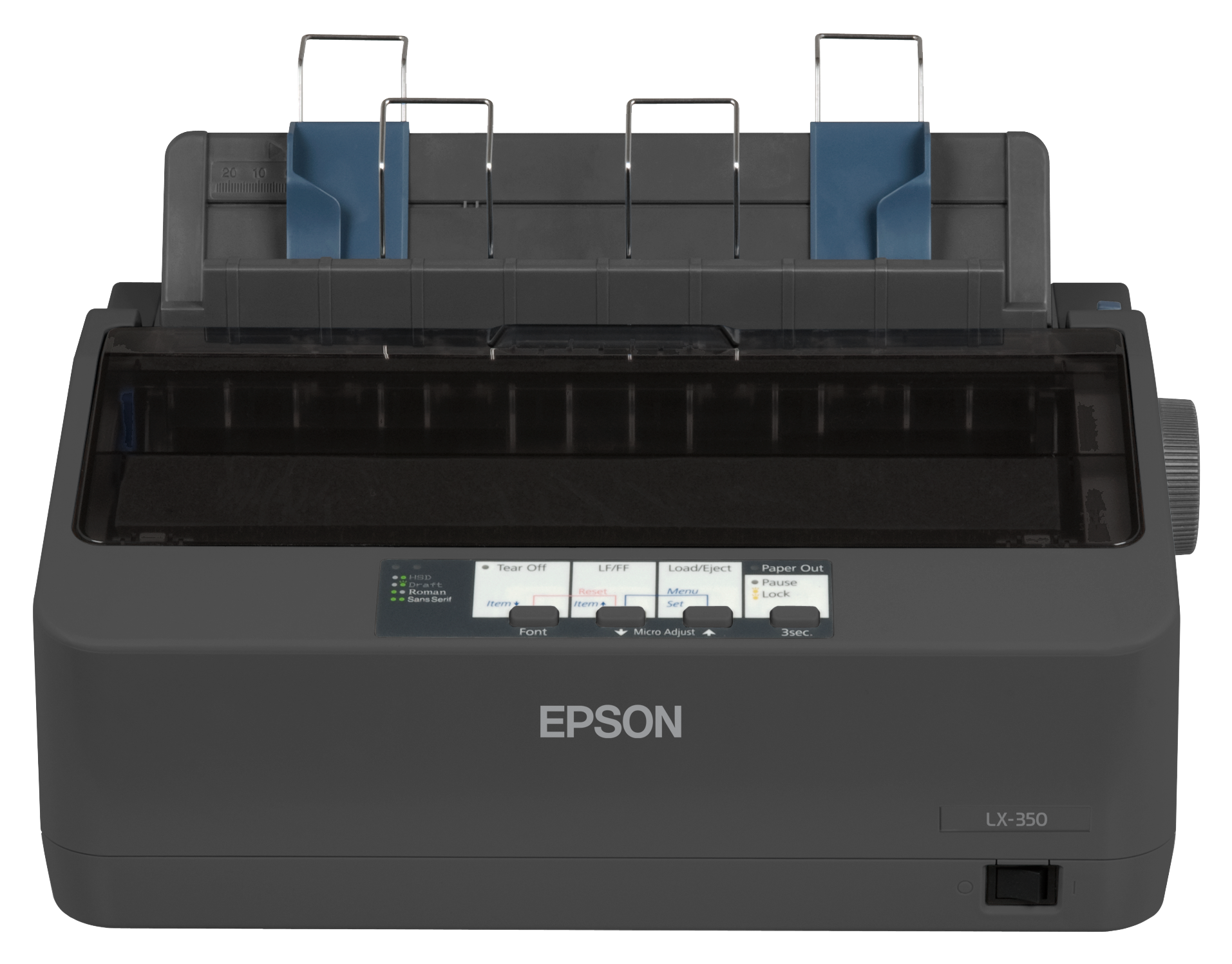 EPSON LX-350 DOT MATRIX PRINTER, 9-PINS, 80 COLUMN