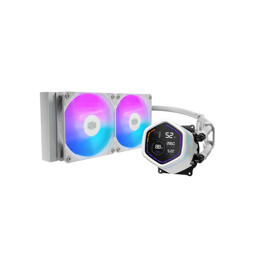 Cooling System Cooler Master MASTERLIQUID CORE NEX DIGITAL 240 WHITE ARGB (MLX-D24M-A 18PW-RD) CS-CM-MLX-D24M-A18PW-RD