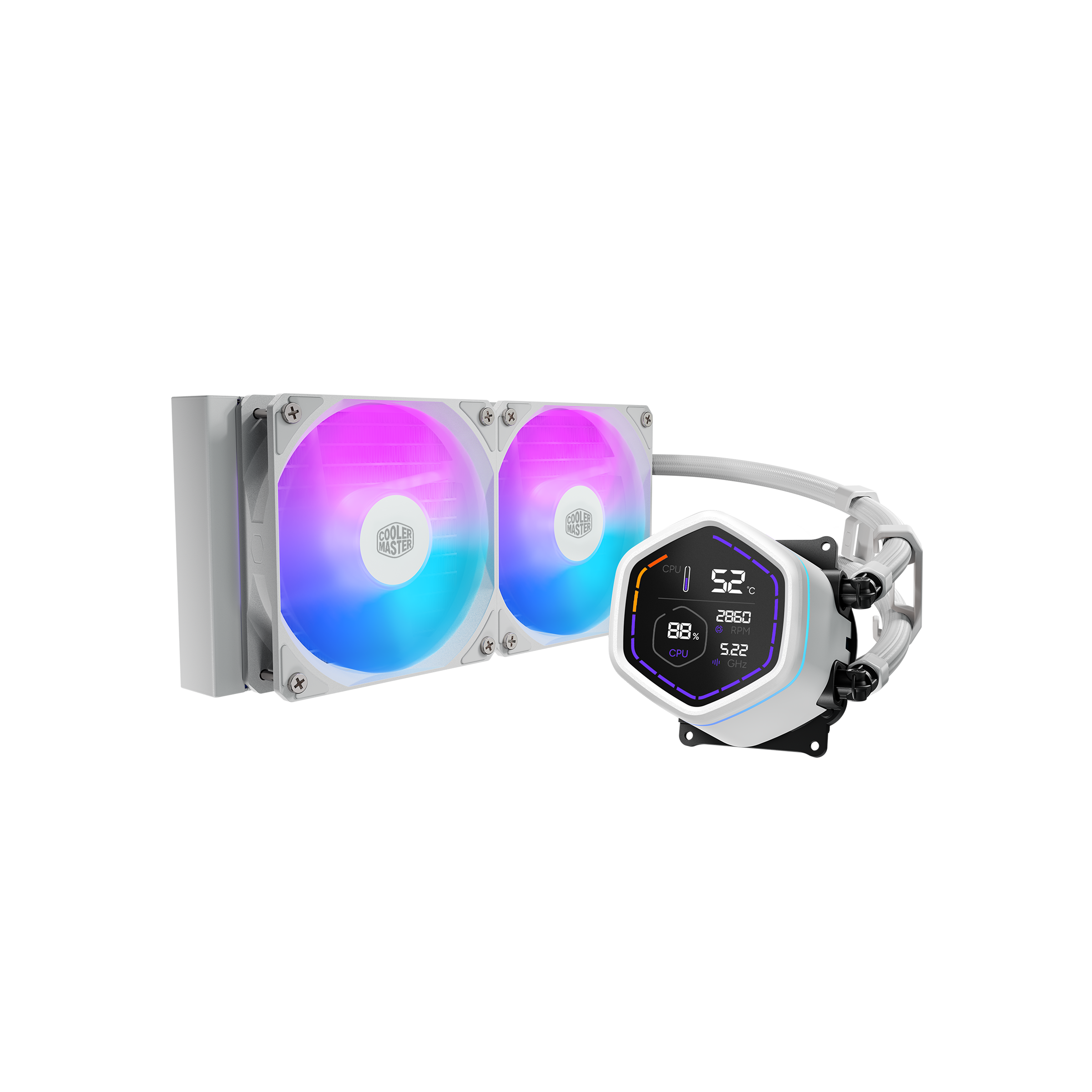 Cooling System Cooler Master MASTERLIQUID CORE NEX DIGITAL 360 WHITE ARGB (MLX-D36M-A 18PW-RD) CS-CM-MLX-D36M-A18PW-RD