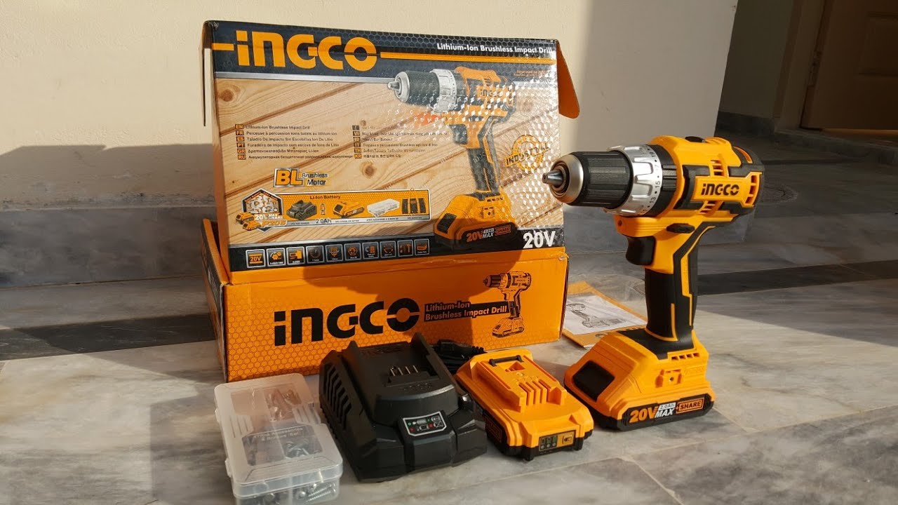 INGCO BRUSHLESS CORDLESS IMPACT DRILL