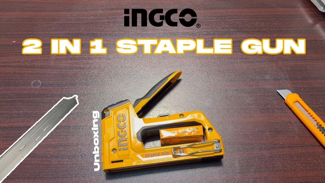 INGCO HEAVY DUTY 2 IN 1 STAPLE GUN