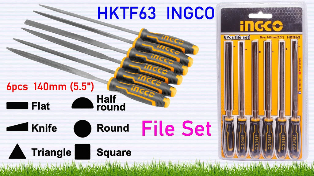 INGCO FILE SET  SET OF 6 PCS