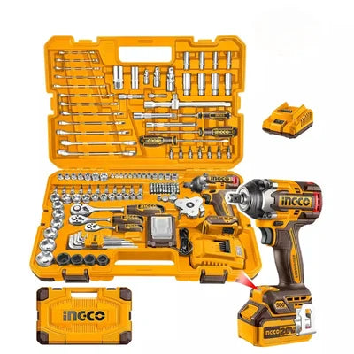 INGCO 152 PCS CORDLESS IMPACT WRENCH TOOLS SET HKTHP31521