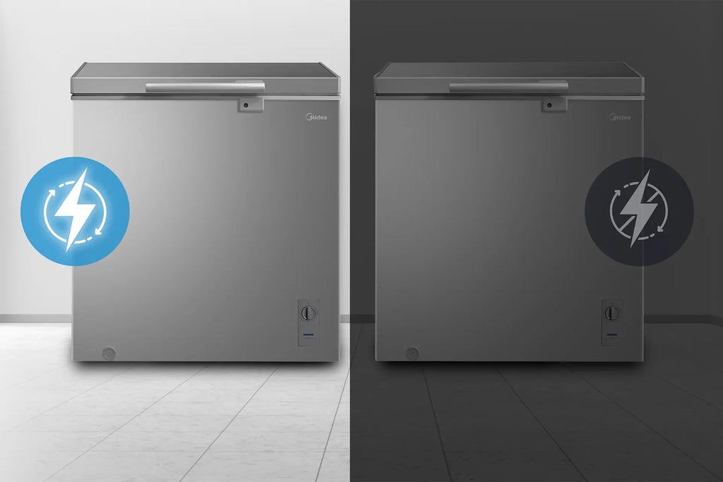 MIDEA CHEST FREEZER 198L INVERTER GREY COLOUR