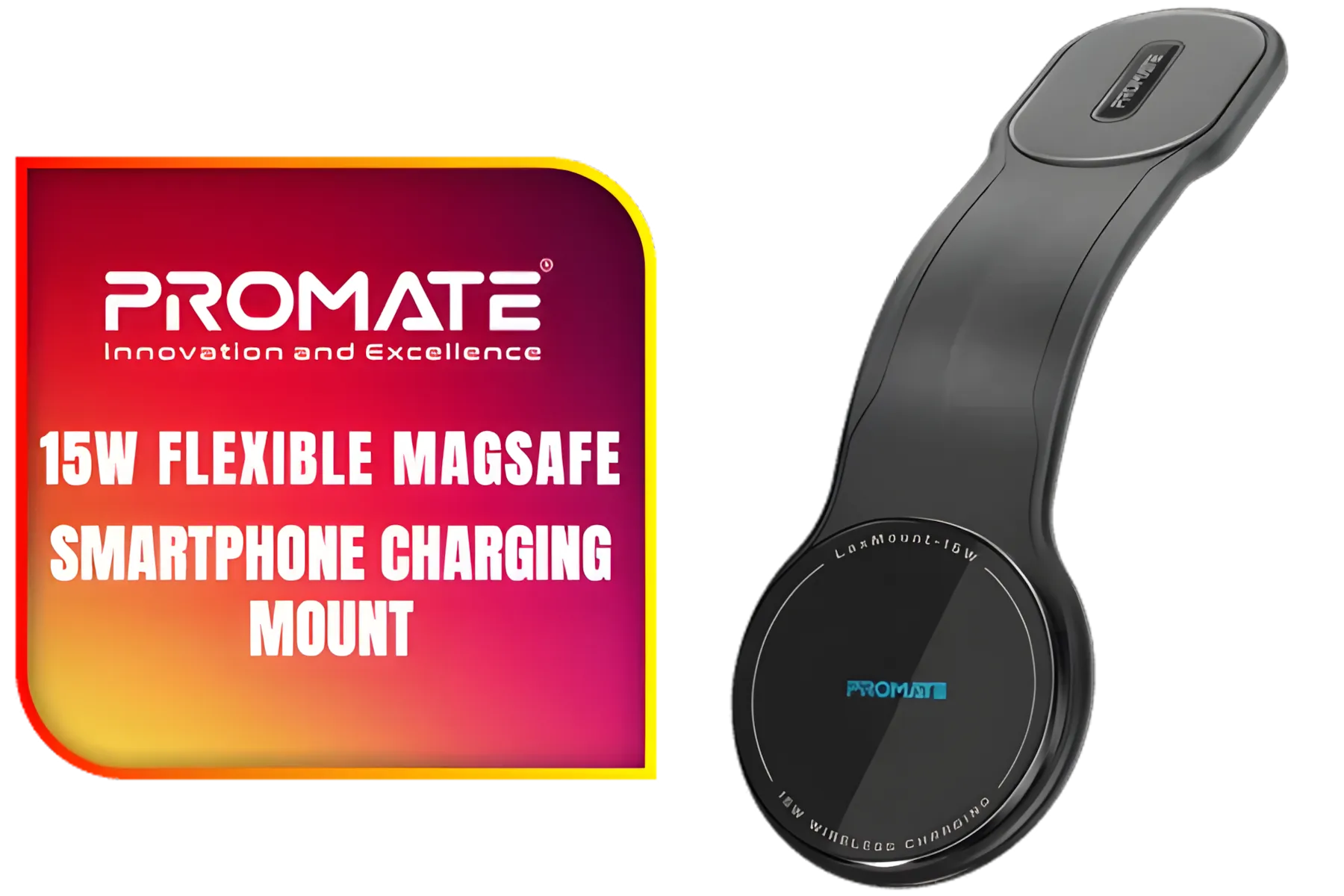 Promate Ventmag 15W Wireless Charges 1.5m (for iphone 12 and above) PRO-CH-VENTMAG-15W