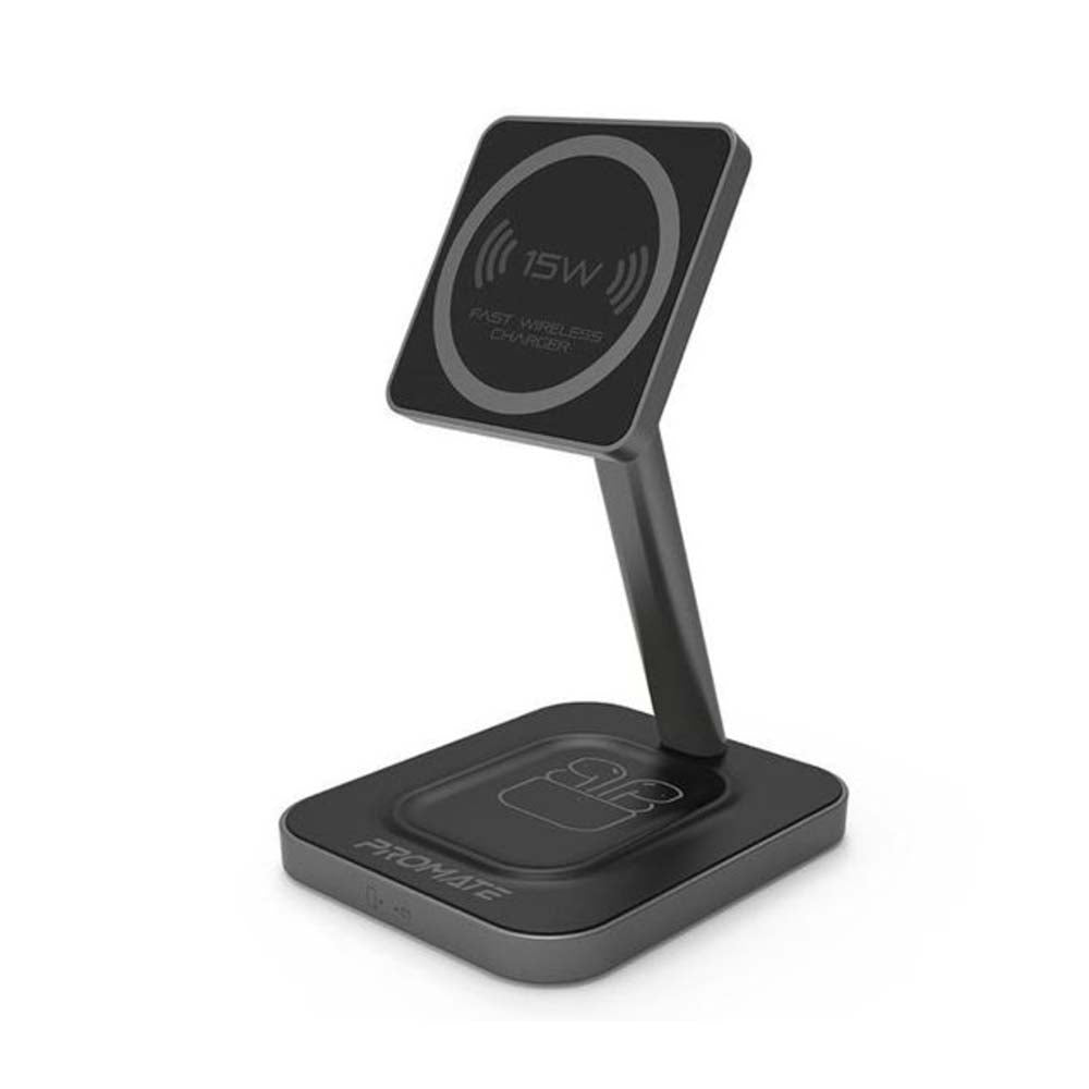 Promate 15W High Speed Magnetic Wireless Charger AURABASE-15W.BLACK PRO-CH-AURABASE-15W.BLACK