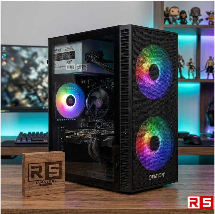 PCZ Desktop Computer Brandnew AMD Ryzen 7 5700G MATX Black