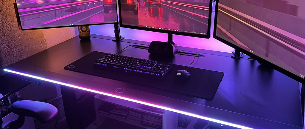Cooler Master Gaming Desk GD160 ARGB Gaming Desk GD-CM-GD160-PRAE1-1 + AE1-EU2 (2boxes)