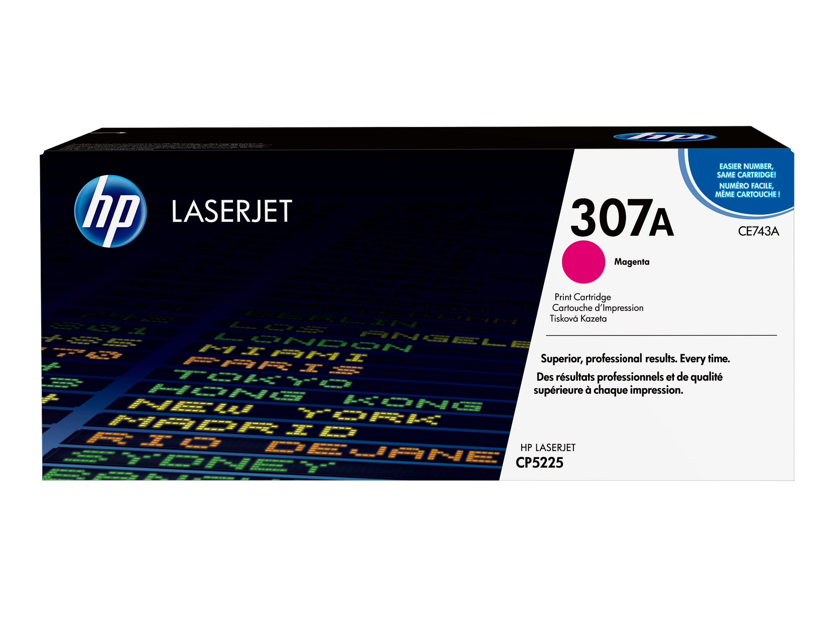 HP 307A Magenta Original LaserJet Toner Cartridge CE743A
