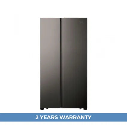 HISENSE REFRIGERATOR SIDE BY SIDE ENERGY CLASS F 519 L  TITANIUM