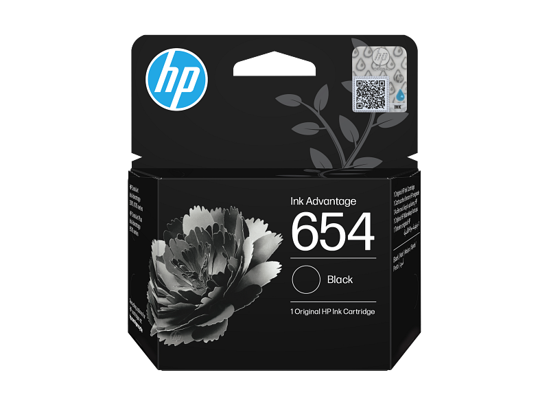 HP 654 Black Original Ink Advantage Cartridge 7FP39UE