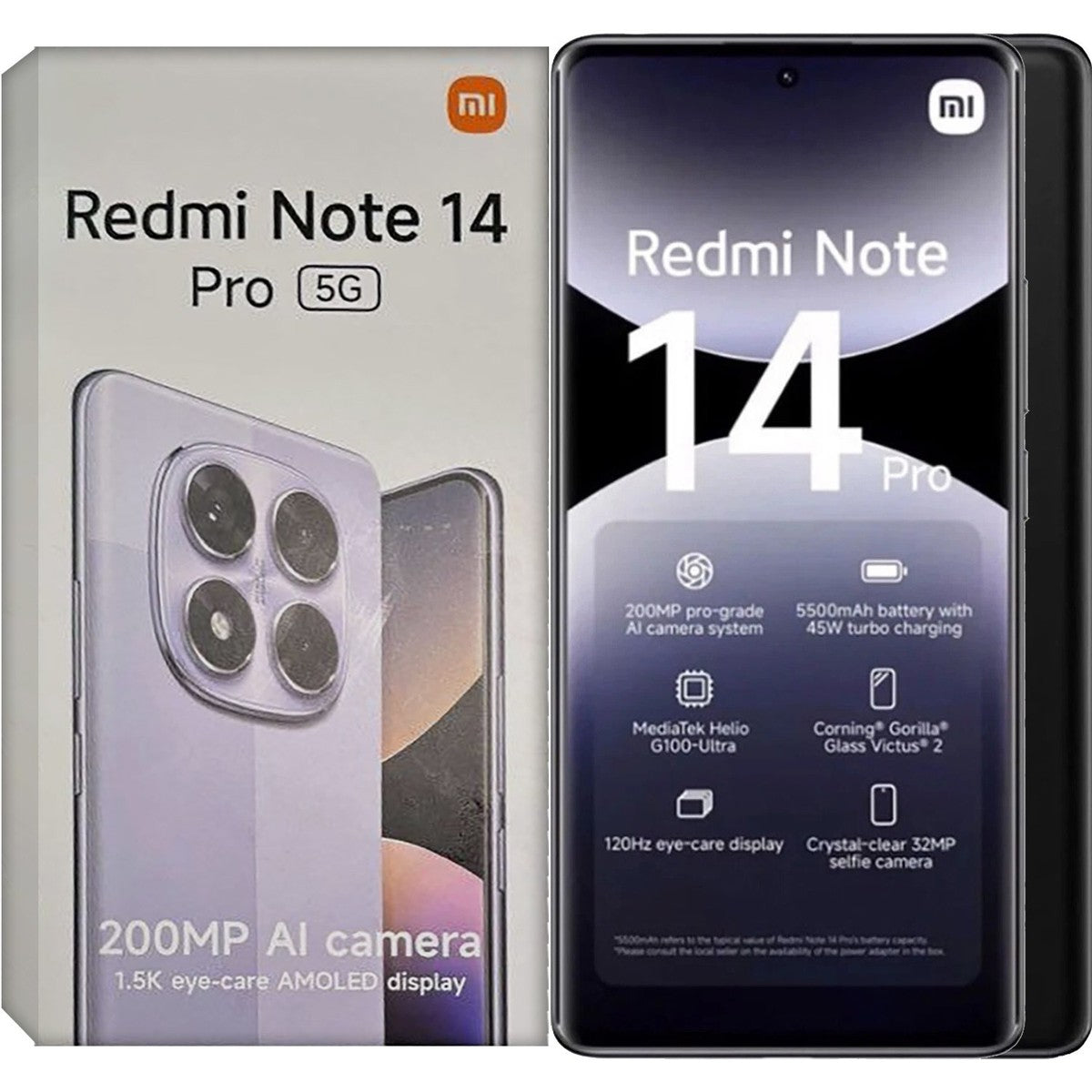 Xiaomi Redmi Note 14 Pro 5G 12GB 512GB Midnight Black REDMI NOTE 14 PRO + 5G