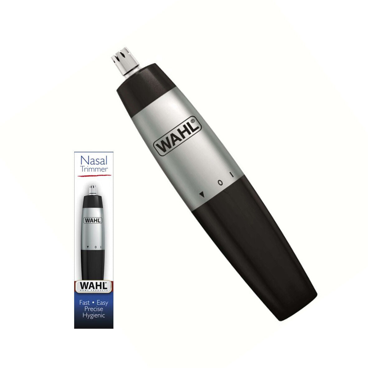 WAHL NOSE TRIMMER SILVER & BLACK (DISPLAY 20 PCS) - BATTERY