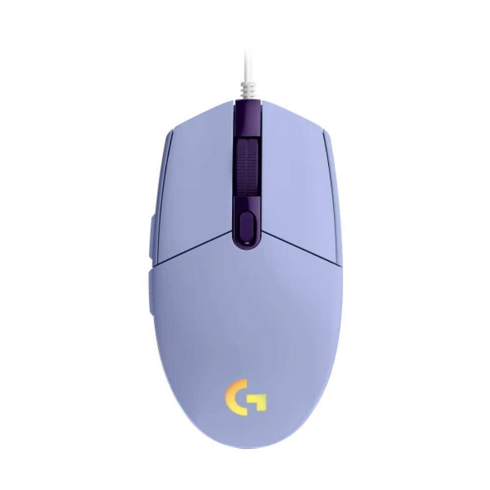 Logitech G102 LIGHTSYNC RGB 6 Button Gaming Mouse - Lilac