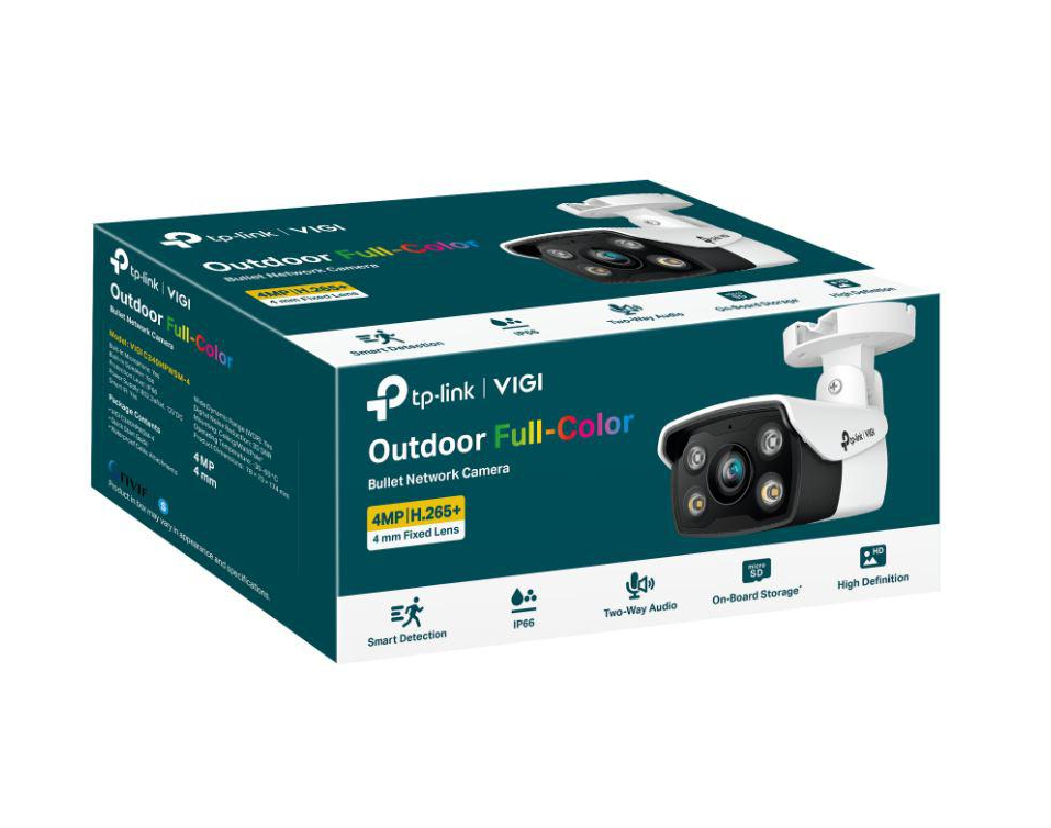 TP-Link 4MP Outdoor Full-Color Bullet Network Camera VIGI C340 4mm (UN)