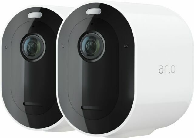 Arlo Pro 4 Spotlight Camera - 2K Video with HDR Wire-Free Security Camera –2 camera pack VMC4250P-100APS