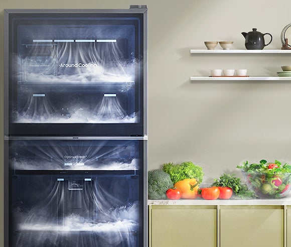 SAMSUNG REFRIGERATOR TOP MOUNT 462L INOX