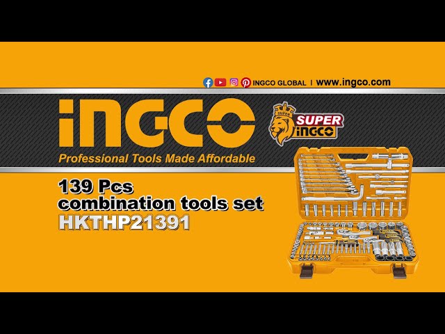 INGCO COMBINATION TOOLS SET OF 139 PCS