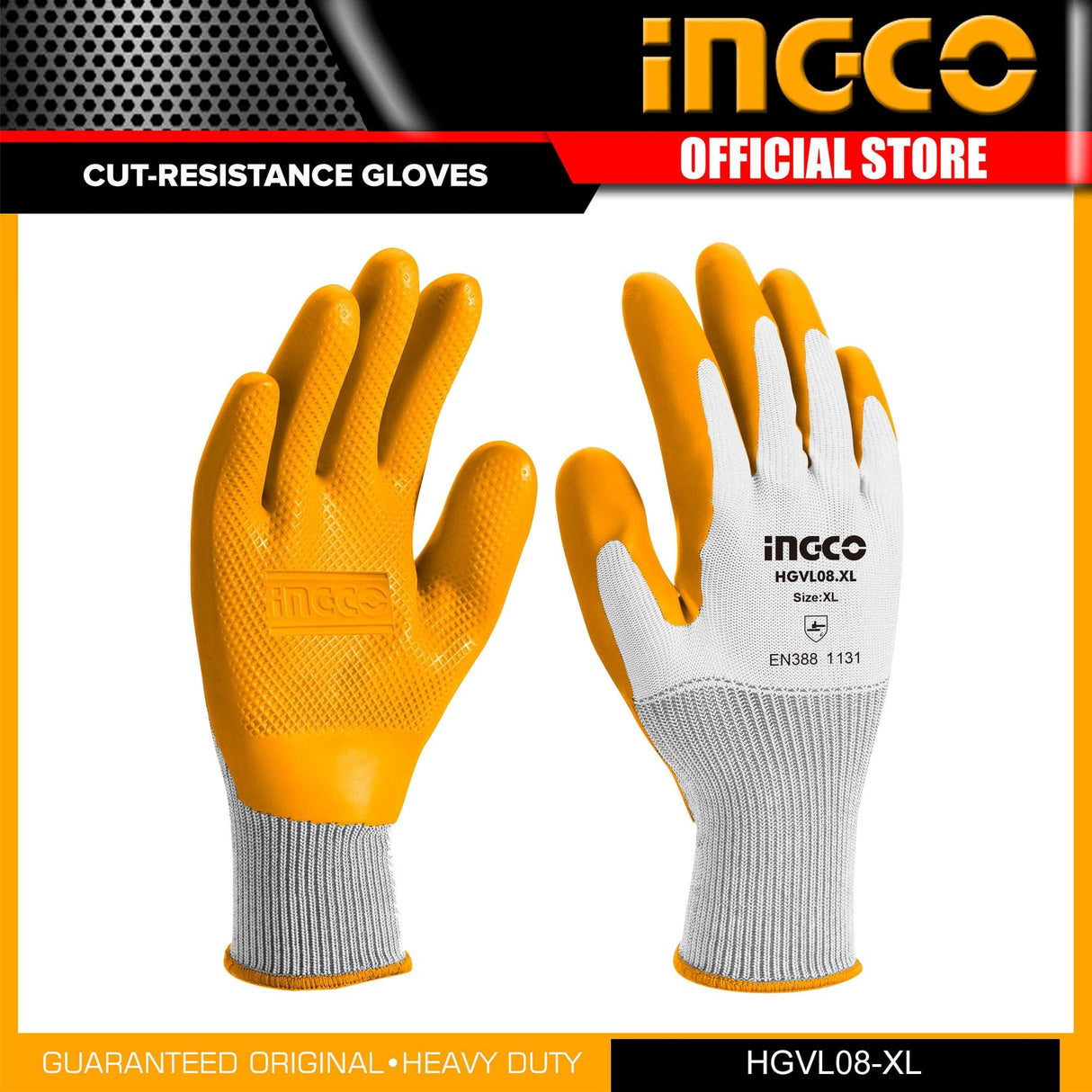 INGCO GLOVES LATEX X-LARGE