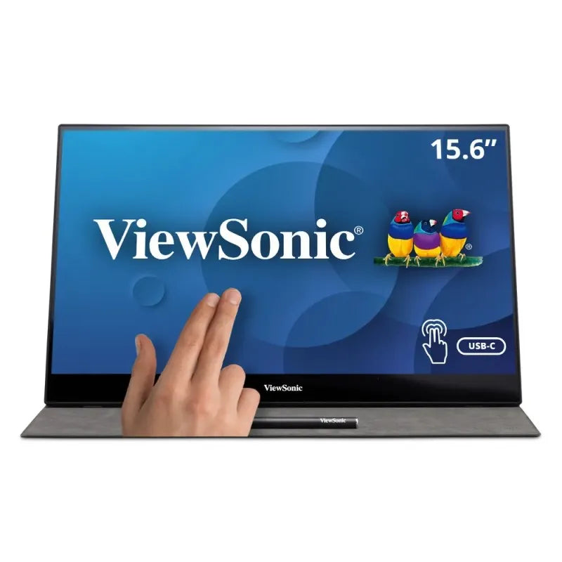 VIEWSONIC TD1655, 15.6'' FHD MULTI-TOUCH PORTABLE MONITOR, MINI HDMI, USB-C, INTERNAL SPEAKERS TD1655