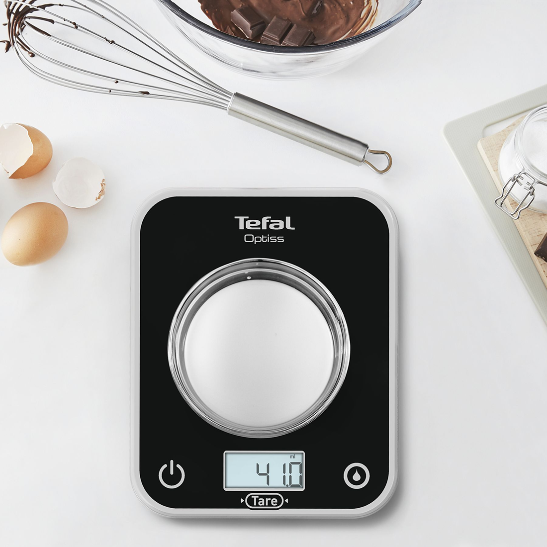 TEFAL KITCHEN SCALE OPTISS BLACK