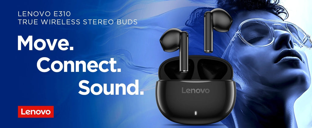 Lenovo E310 True Wireless Stereo Earbuds (Black) GXD1Q65146